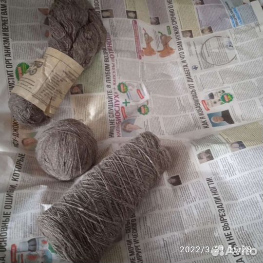 Пряжа Новая шерсть 70 хлопок 30(см.описание)