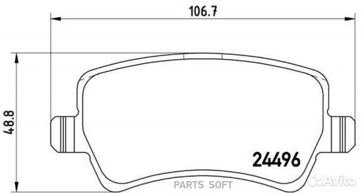 Brembo P86021X Колодки торм.зад. Xtra
