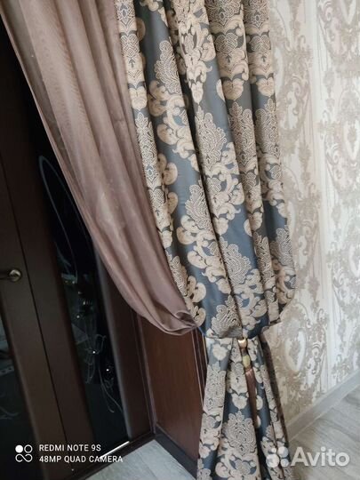 Комплект шторы и тюль бу