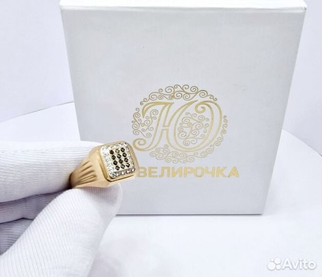 Золотое кольцо 6,7гр / печатка перстень