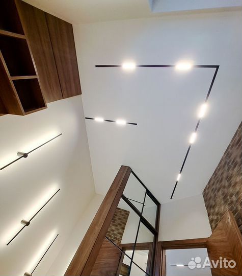 Конструкционные натяжные потолки