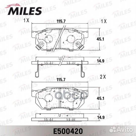 Колодки тормозные передние (Смесь ceramic) hond