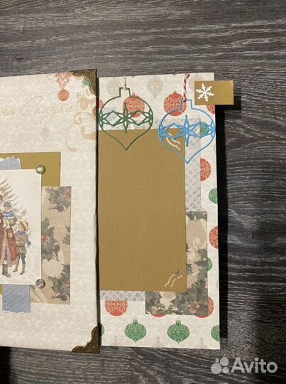 Новогодний альбом скрапбукинг ручной работы