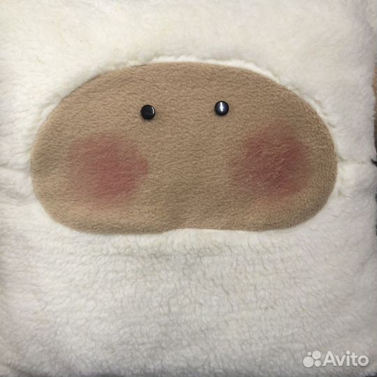 Тёплая овечка подушка на мериносе