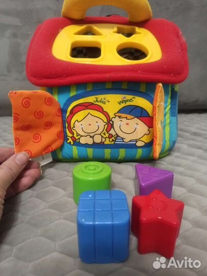 Игрушка домик сортер мягкий