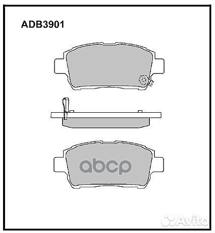 Колодки передние toyota Yaris I/lifan Solano 2008