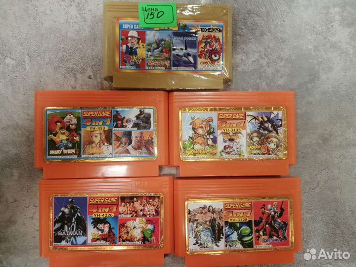 Катриджи для dendy sega