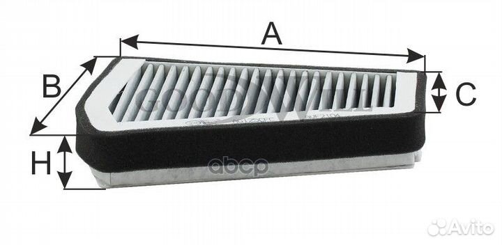 Фильтр салона угольный GoodWill 1741 ELR7261