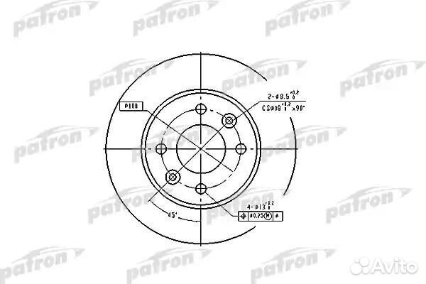 Диск тормозной renault clio/R19/R21 1.2-1.9D 86бол