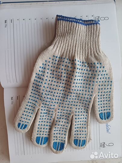 Перчатки рабочие хб с пвх