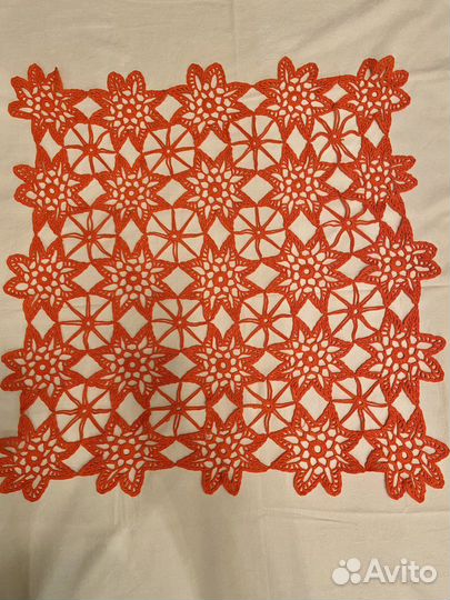 Салфетка вязаная крючком, полотенца льняные СССР