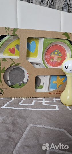 Набор детской посуды (бамбуковая)