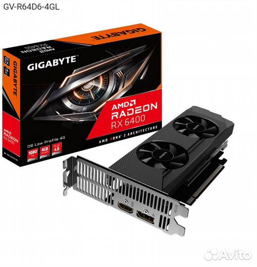 Видеокарта Gigabyte AMD Radeon RX 6400 gddr6 4GB