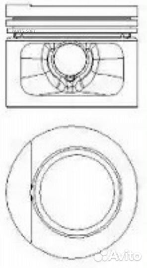 Nural 87-109400-50 Поршень(+палец+кольца)audi/vw 1