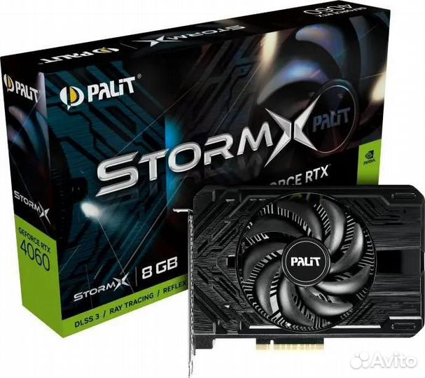 Новая,не вскрытаяNvidia rtx 4060 8gb Palit stormx