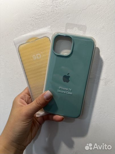 Чехол для iPhone 14+защитное стекло