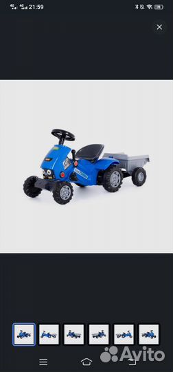 Трактор- каталка с прицепом Полесье