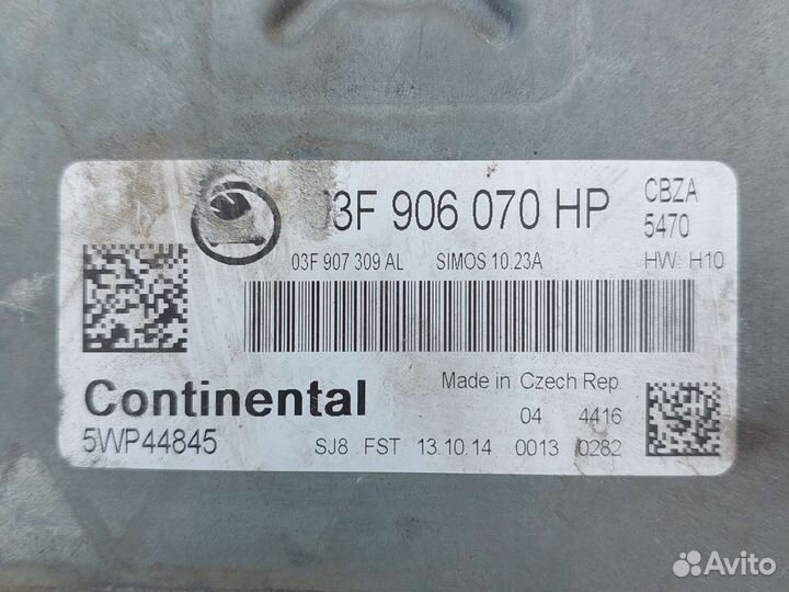 Блок управления двигателем 03f906070hp Skoda Fabia