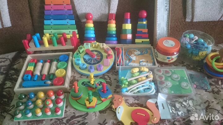 Развивающие деревянные игрушки