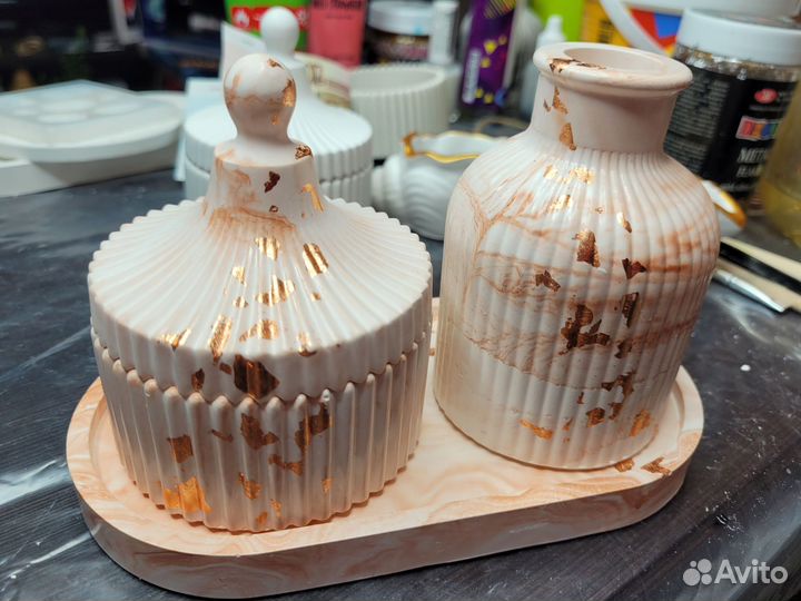 Набор для интерьера,шкатулка для хранения украшени