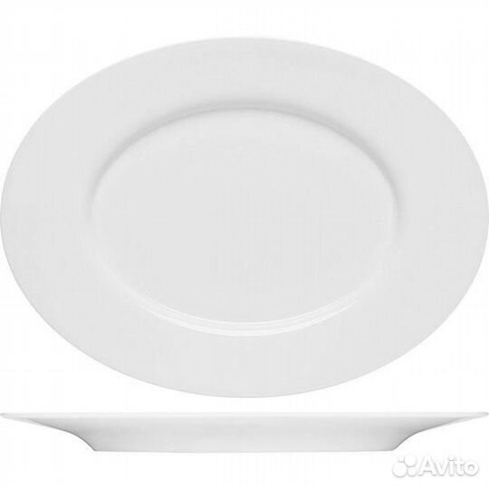 Блюдо овальное «Пьюрити»; фарфор