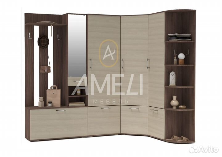 Универсальный шкаф вешалка обувница в прихожую