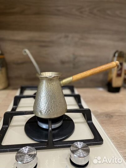 Турка медная СССР с ложечкой