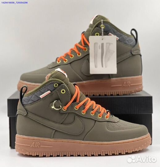 Кроссовки Nike Air Force 1 Duckboot (с мехом) (Арт.41239)
