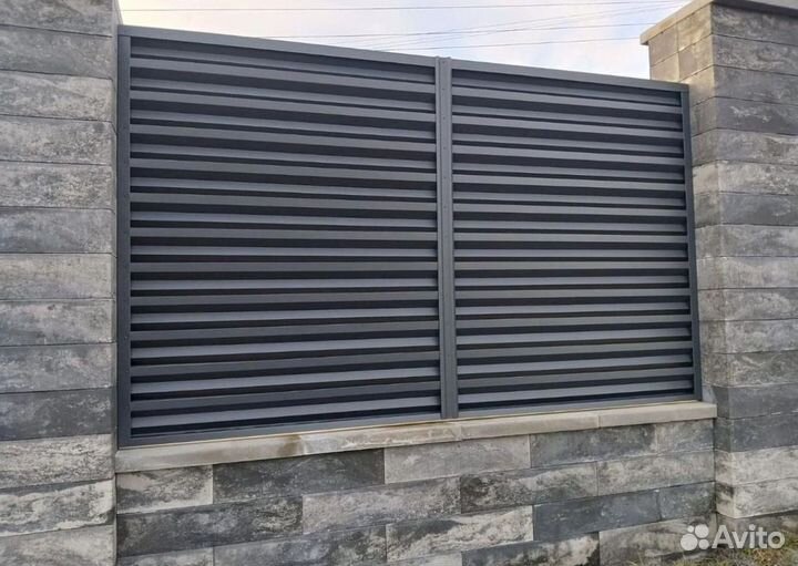 Забор жалюзи для дома