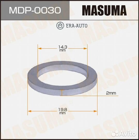 Masuma MDP-0030 Прокладка сливной пробки hyundai 14.3X19.8X2