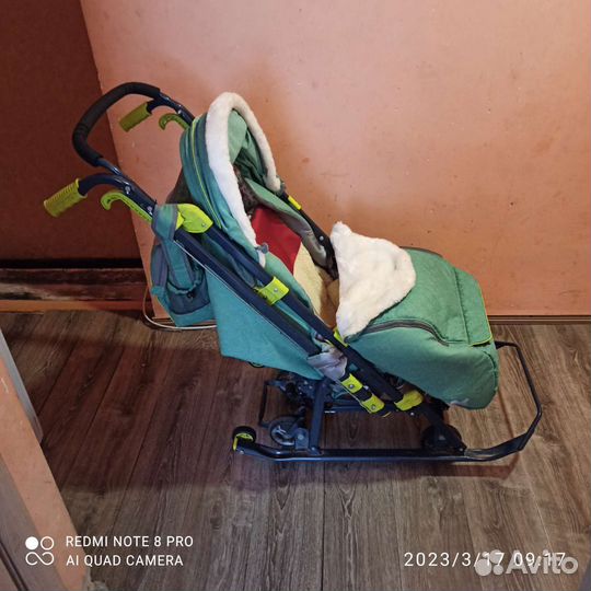 Детские санки коляска ника