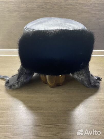 Мужская шапка норка натуральная кожа