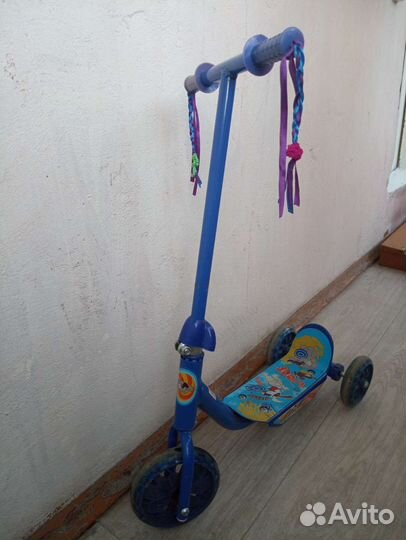 Самокат детский трехколесный бу