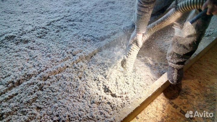 Утеплитель для потолка и стен - эковата EcoFiber
