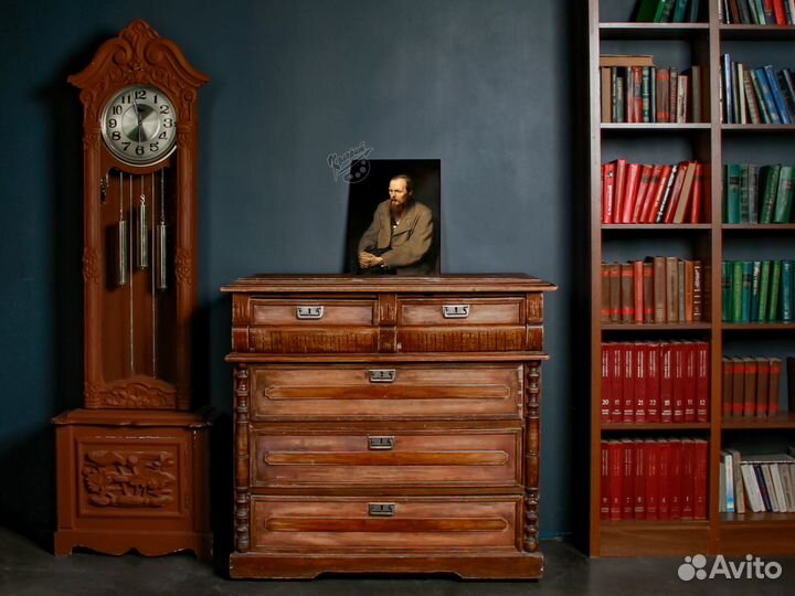 Портрет Достоевского на холсте 30х40см