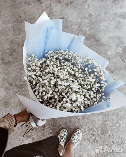 Композиция Гипсофилы (разные цвета)