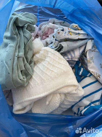 Вещи пакетом на малыша (девочку) 0-5 мес 56-68