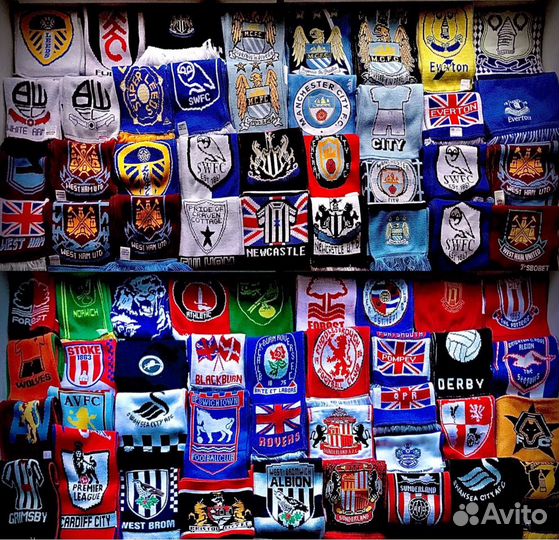 Шарфы футбольных клубов Англии
