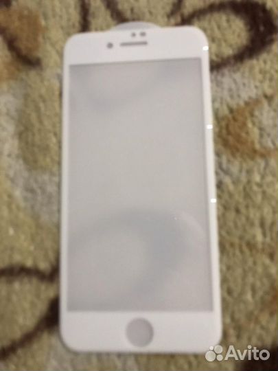 Защитное стекло iPhone 7 новое белое