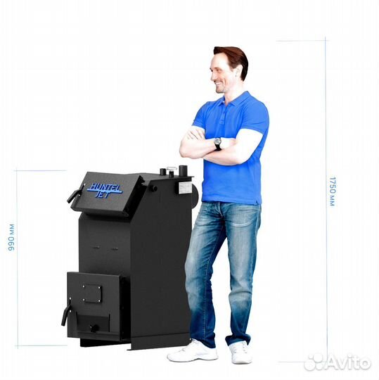 Твердотопливный котёл Huntel JET 16