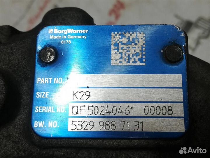 Турбокомпрессор MAN D2066 euro 4 53299887131