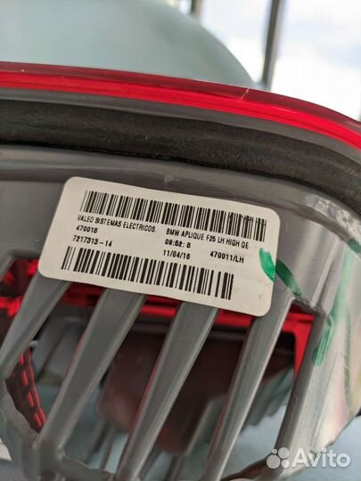 Фонарь задний левый и правый bmw x3 f25