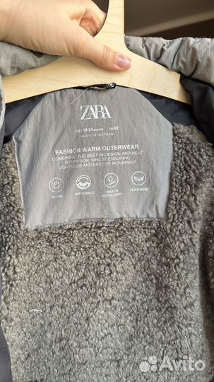 Пуховик детский зимний zara 92