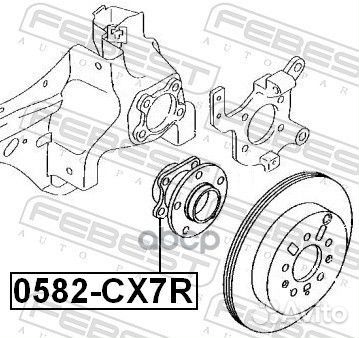 Ступица с подшипником mazda CX-7 06- зад. mazda