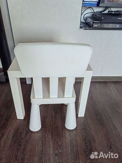 Детский стол и стул IKEA маммут