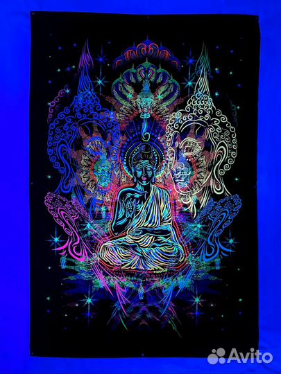 Индийские полотна Флюрные Полотна Декор Стен UV