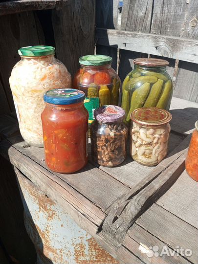 Грибы соленые, помидоры, огурцы, варенье