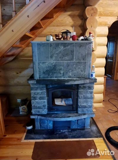 Печь камин отопительная