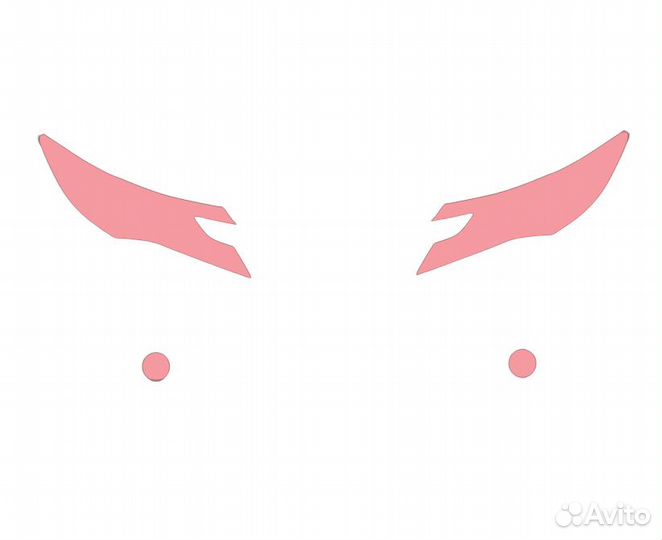 Плёнка для оклейки фар Mitsubishi Pajero Sport (20