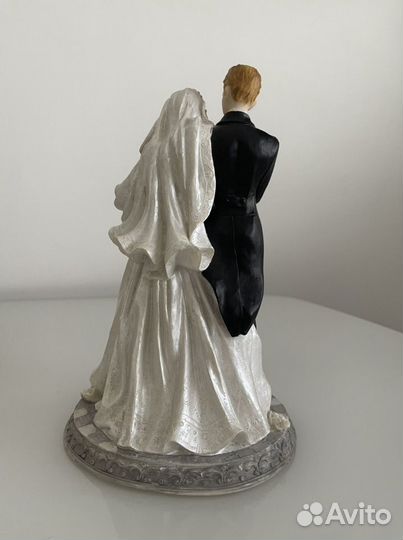 Свадебная статуэтка + букетик невесты